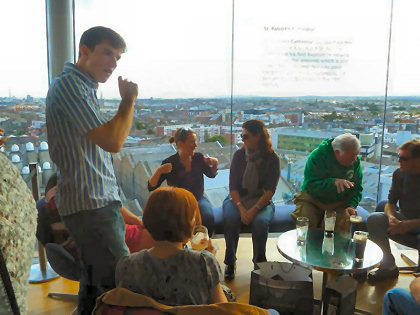 Our group at the Gravity Bar, Guinness Storehouse, Dublin
